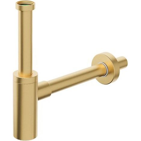 INOXMATER siphon de lavabo 5/4", drain 32mm, acier inoxydable/or mat