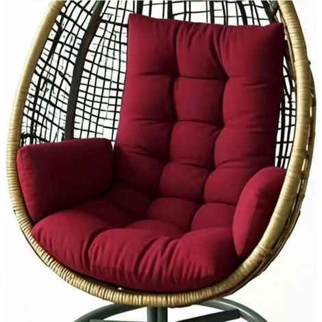 Coussin Épais et Respirant Bordeaux – Coussin d'Assise Moelleux et Aéré pour Bureau, Voiture et Canapé (1/5)