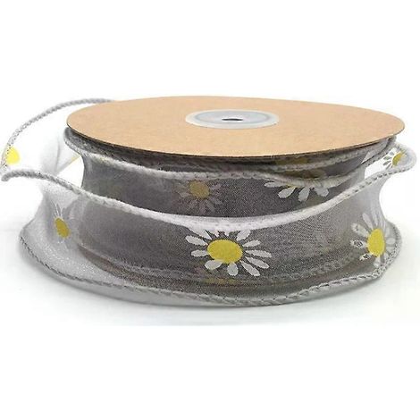Bouquet de marguerites (2 pièces) - Ruban sirène gris fumé par Smoky Gray