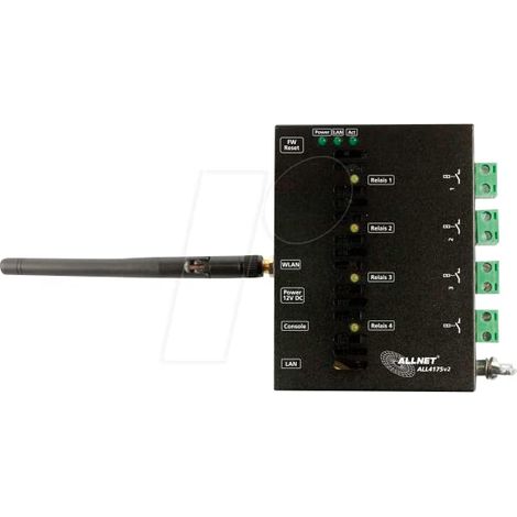 ALLNET MSR IO Zentrale ALL4175v2 / Netzwerk Schaltgerät 4fach Relais 230VAC/10A