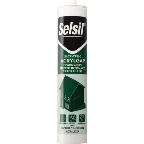 SILICONE ACRILICO EFFETTO RUVIDO 'SACR-CF500' bianco ml 310 (ral 9010)