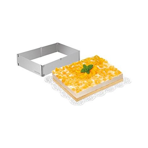 Tescoma 623382 Delicia Anello Regolabile per Torte Rettangolari, 28x20-50x34 (1/4)