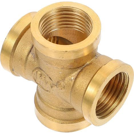 4 wege Kupplung mit Innengewinde für Wasserleitung (1/5)