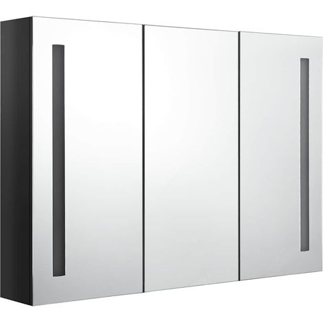 Maison Exclusive - LED-Spiegelschrank fürs Bad 89x14x62 cm Glänze (1/5)