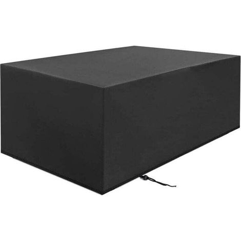 Housse Salon de Jardin, XU,Housse de Table Jardin Rectangulaire,Couverture de Protection Meubles Imperméable Anti-UV,210D PVC Tissu Oxford Bache Exterieur (213x132x74cm) - KZQ (1/4)