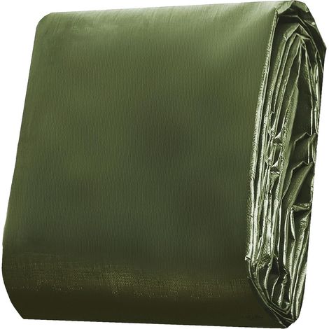 Bâche de protection imperméable, bâche en tissu avec œillets, imperméable, résistante à la déchirure, étanche, bâche de protection pour meubles de jardin, piscine, meubles de jardin, trampoline (1/5)