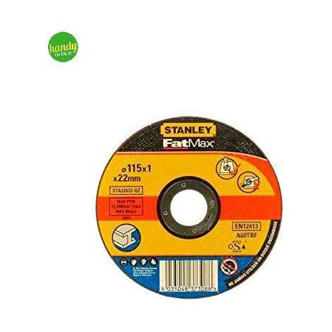 Disco taglio Stanley metallo ø115 x 1,0 x 22,23 mm