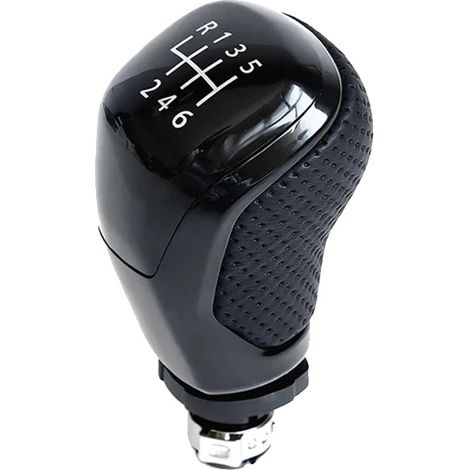 Gangschaltknopf, Ergonomisches Design, Universelle Kompatibilität, Schwarz 6-Gang (1/2)