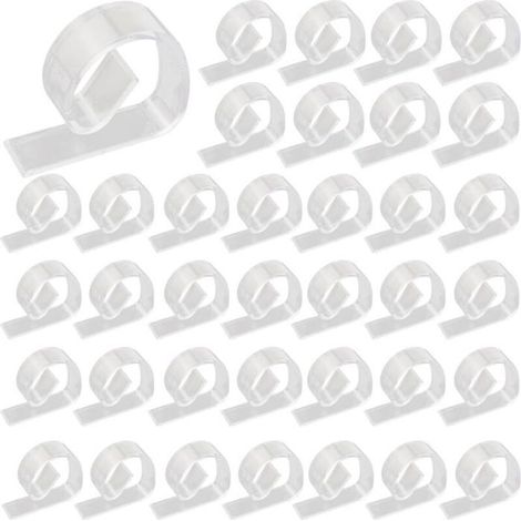 Pinces à nappe transparentes 36 pièces anti-vent pour intérieur et extérieur (1/4)