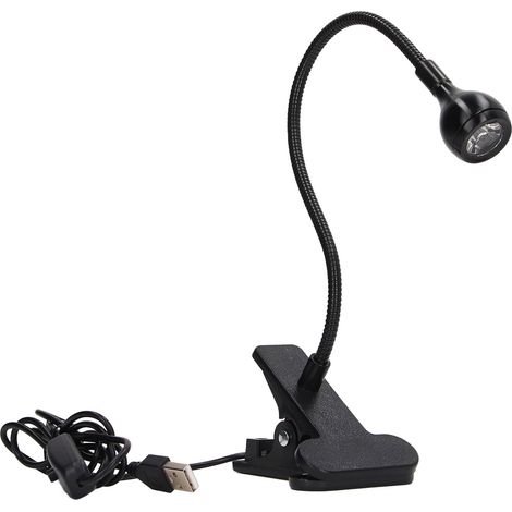 Lampe UV à clipser – USB – flexion libre 360° – lumière noire – DC5V – réparation