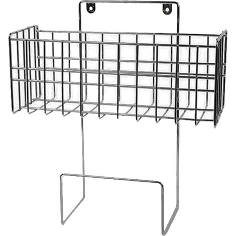 Atepac – Support mural chromé flexible pour accessoires – Dimensions H 37,7 cm x L 37,7 cm x P 14,5 cm – Gain de place et évite les emmêlements