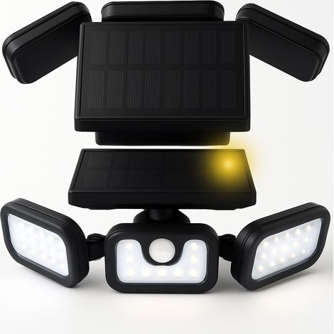 Lampe solaire Lampes solaires avec détecteur de mouvement Projecteur extérieur Lampes extérieures