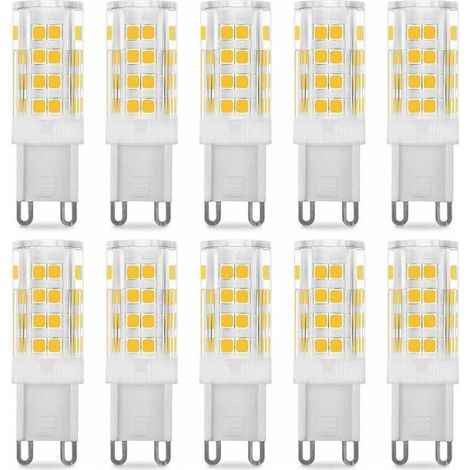 Lot de 10 G9 LED Lampe Ampoules, Blanc Chaud 3000K 5W G9 LED Ampoule Lumiere équivalent aux ampoules halogènes de 40 W 420 lumens not dimmable (1/5)