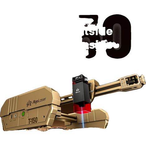Grabadora láser con opciones de potencia de 2,5 W, 6 W y 10 W, T150, 6 W (1/2)