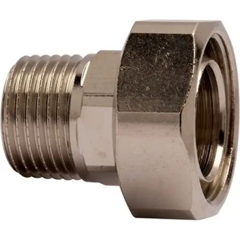 HEIMEIER Raccord de radiateur R 1/2 x M 28, AMETAL-C nickelé, 50721115