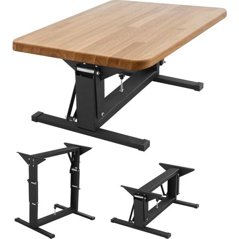 Pied de Table réglable pour Camping-Cars – Support de Table Pliable et réglable en Hauteur (30-70 cm) en Acier Robuste, Soutien économique en Espace pour Bateau et Bus (Black) (1/5)