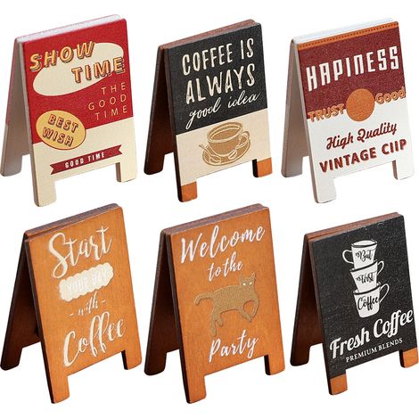 Pinces Photo Bois - Support Photo Déco Table - Pour Cartes, Mémos, Photos, Invitations - Lot de 6 (1/5)