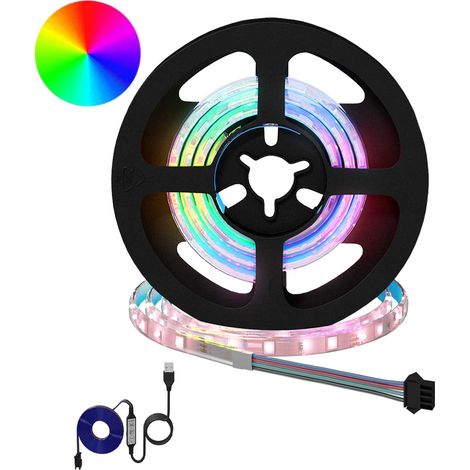 LED Streifen 2 pcs Schwarz und Transparent 550 mm