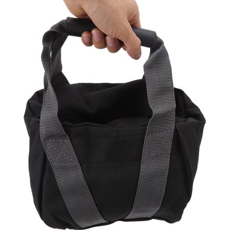 Sac de sable d'entraînement résistant aux déchirures avec poignée ergonomique, en toile de 340 g (12 oz), pour l'haltérophilie et les exercices de fitness. (1/5)