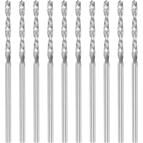 10Pcs 1.7mm HSS W6542 Micro Perceuse Pointes Entièrement Sol Longueur 43mm Perceuse Pointe pour Doux Acier Cuivre Aluminium (1/5)
