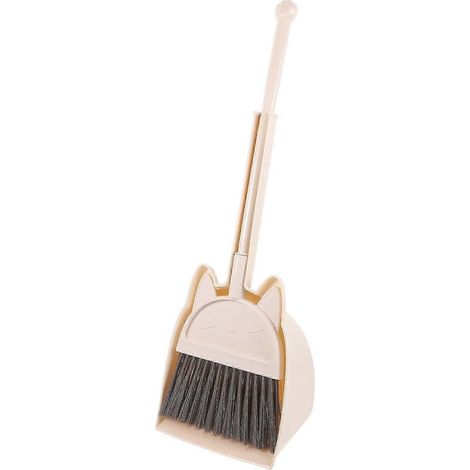 Un ensemble de balais pour enfants mignons avec une pelle à poussière, en plastique, adaptés aux enfants et de bonne qualité. (1/5)