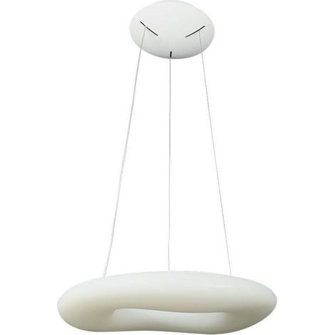Lámpara de araña LED circular V-TAC de 38 W con control remoto, CCT 3 en 1, regulable, blanca