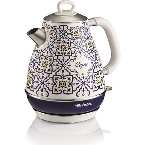 Ariete 2869 Capri Kettle, Wasserkocher, 1,7 l, Aufgüsse, Tee, Kräutertees, kabellose Basis, Abschaltautomatik (1/5)