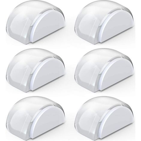 CCYKXA Türstopper, Transparente Türstopper Klebender Türstopper für Boden und Parkett, Türstopper Schutz für Türen und Wände, 6 Stück