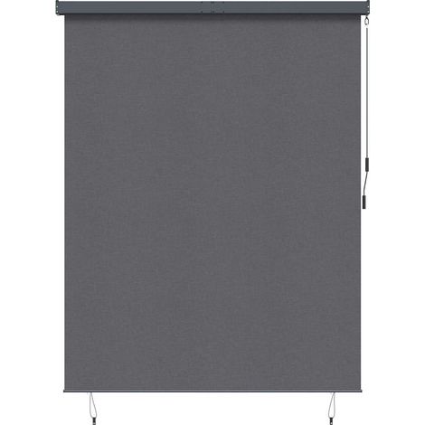 Estor enrollable Gris antracita 200 x 250 cm Tela y Aluminio vidaXL (1/5)