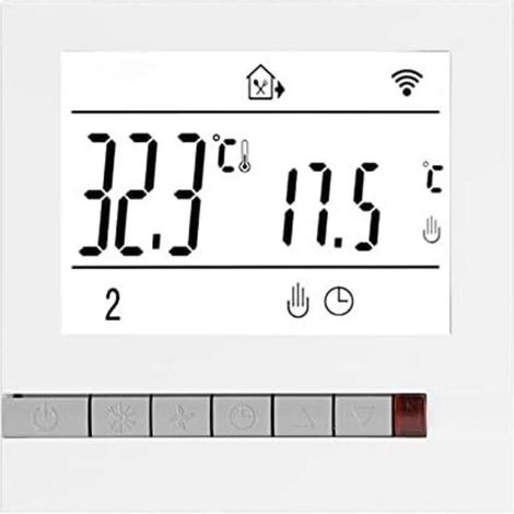 Smart thermostat for wall mounted boiler, wall mounted boiler controller, LCD thermostat, temperature control regulator (1/4)