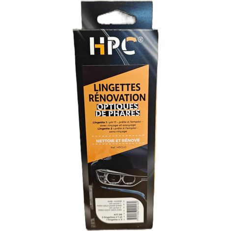 Lingettes rÉnovation phares, kit restauration optiques sans ponÇage (1/2)