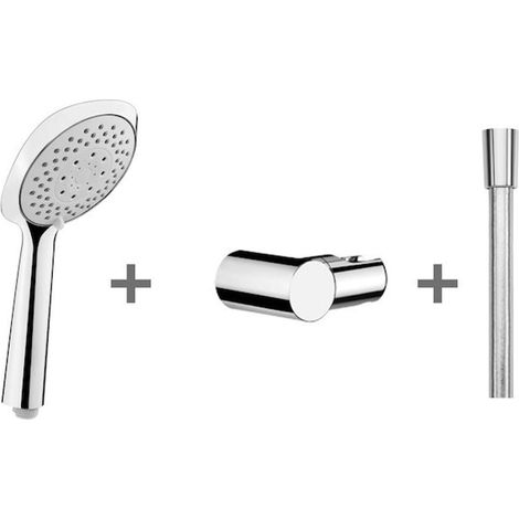 Jika Cubito Pure - Conjunto de ducha Cubito-N 11 cm, 4 chorros, cromo H3651X00043631 (1/2)