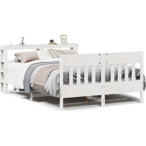 Maison Exclusive - Letto senza Materasso Bianco 120x200 cm Legno Massello di Pino