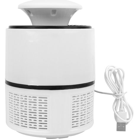 anti Lampe moustique électronique d'intérieur silencieuse non toxique sans goût alimentée par USB pour la maison Blanc (1/5)