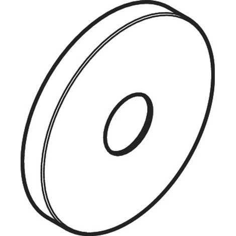 Hansgrohe Rosetta per bocca di erogazione, finitura: nero opaco, 93987670