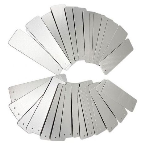 100 étiquettes de jardinage rectangulaires en aluminium-panneaux extérieurs, panneaux métalliques, étiquettes de plantes de jardinage