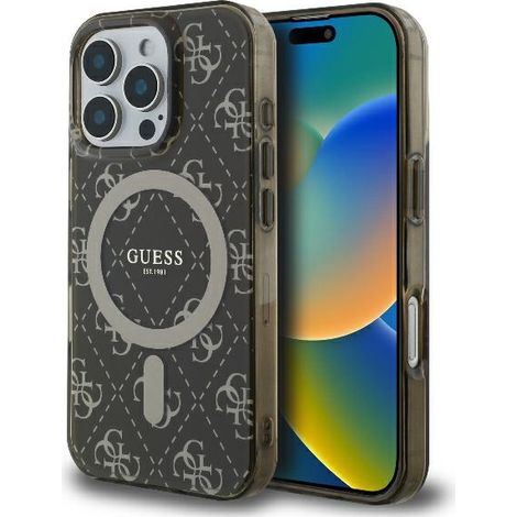 Guess Hartschalen-Hülle in Braun mit MagSafe-Funktion für iPhone 16 Pro (1/5)