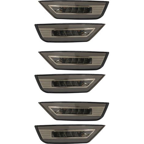 Adecuado para seis reflectores de luz de parachoques trasero de 12 V y luces indicadoras de faros antiniebla para Ford Focus hatchback (2009-2013), EcoSport (2013-2020) y Kuga. (1/4)