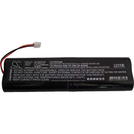 vhbw Akku Ersatz für Topcon EGP-0620-1, EGP-0620-1 REV1, 24-030001-01, TOP240-030001-01 für Messgerät (5200 mAh, 7,4 V, Li-Ion)