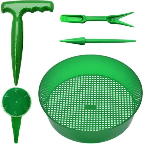 Lot de 5 tamis de sol pour mélanger et tamiser efficacement le sol, pour (1/5)