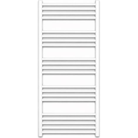 Sèche-serviette électrique blanc de 1140mm de haut et 600mm de large - 600 Watt - FIO1140/600E1B