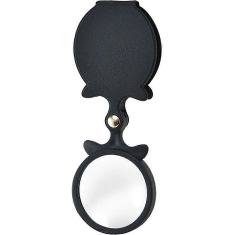 1 mini loupe portable 64 mm pour la lecture et l'observation (noire) (1/5)