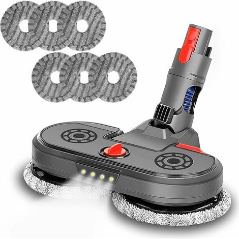 Turbomotorisiert, zum Fegen des Bodens, inklusive und Wassertank kompatibel mit Dyson V7 V8 V10 V11, saugt, reinigt, poliert, Boden, Marmor, Holz, Mikrofasertuch (1/5)