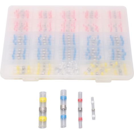 270 Heat Shrink Butt Connectors Waterproof Insulated Electrical Wire Terminal for Soldering, (1/5)