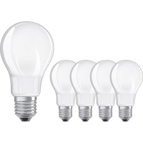 Caja de 5 Ampollas LED Estándar 7W60 E27 Vidrio Esmerilado Caliente