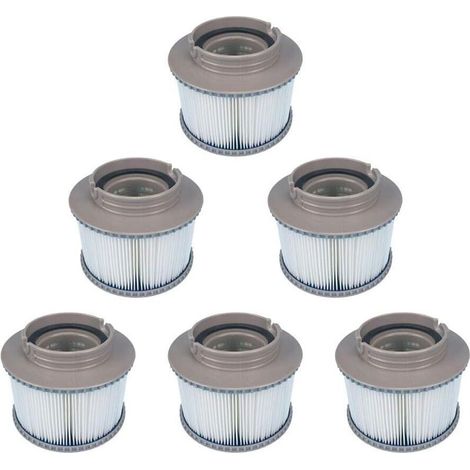 Odipie – Pack de 6 filtres de remplacement pour pompe à cartouche FD2089 – Dimensions 8,6 cm x 11,5 cm – 120 plis pour filtration efficace