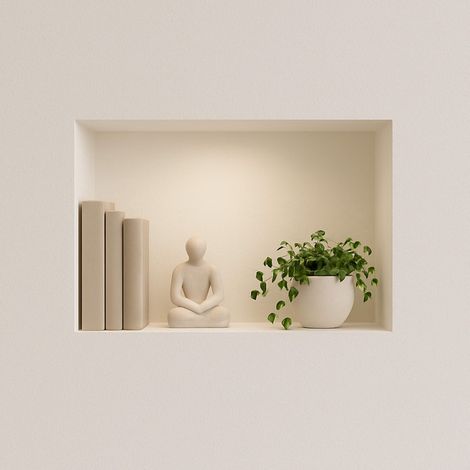 Dalsys Gipskarton-Duschnische für Bad und Wohnräume - 30 x 90cm, Grün