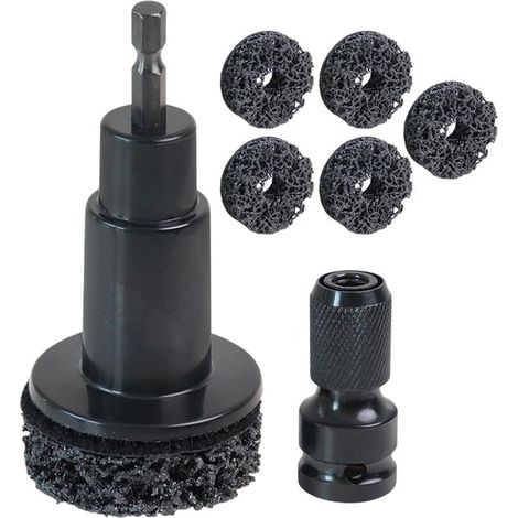 Radüberholungsset mit Schleifscheiben, Felgenschraube und Bremsenreiniger, passend für 1/2-Zoll-Schraubenschlüssel oder Bohrmaschine
