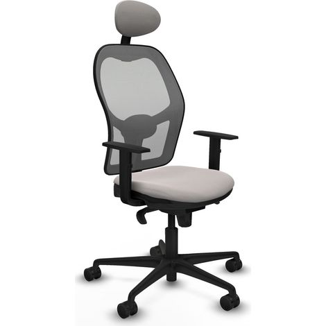Sedia Ufficio con Poggiatesta Jorquera Piqueras y Crespo 1D036N1 Bianco (1/5)