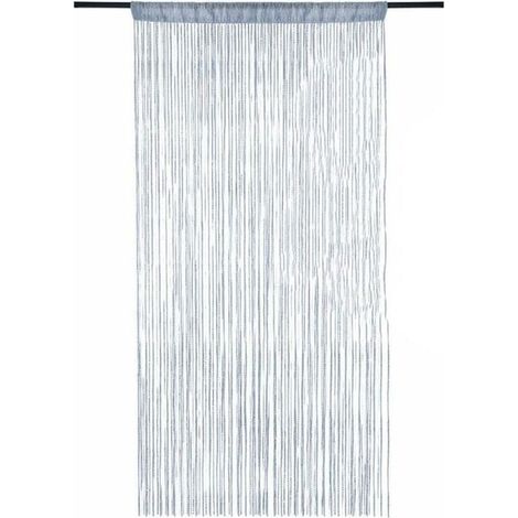 MUMU 100x200cm Hanging Beaded Curtain Tassel Door Window Divider Shiny Ruffle Tassel Line (White)
